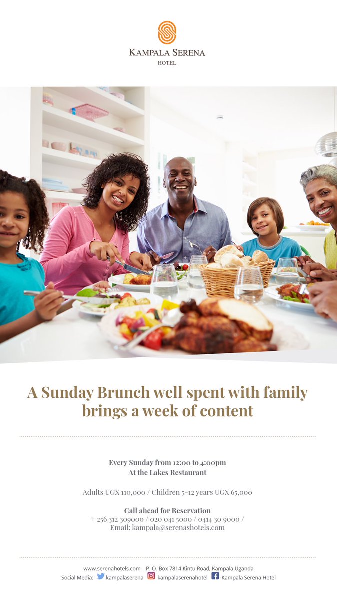 kampalaserena's tweet photo. Another Sunday, a new food and service experience. It’s revamped, it’s extensive, it’s live. A food journey worth trying. See you tomorrow #LakesRestaurant #Liveband #Kidscorner #welcomecocktail. https://t.co/p7rYsLvjqN