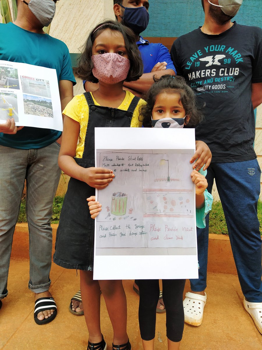 aijazmy's tweet photo. #ElectronicCityForBBMP
 #HappyGandhiJayanti2021 @ShikaripalyaL @kiranshaw @BSBommai @BBMPCOMM @DKShivakumar @mkrishnappa_MLA @ELCIA_IN @ametgud4u @sajimon101 @BangaloreMirror @Vijaykarnataka @tv9kannada 
Protest for basic infrastructure,
- Bad roads
- Garbage issues
- no sewage https://t.co/WCORiWsWAN