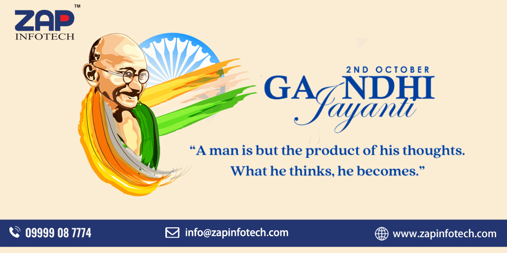 zap_infotech's tweet image. Gandhi Jayanti is celebrated on October 2 to honor the legendary leader without whom India wouldn't have got independence from the Britishers. Zap Infotech Wishes you a Happy Gandhi Jayanti
#gandhijayanti #happygandhijayanti #zapinfotech #delhi #itcompany