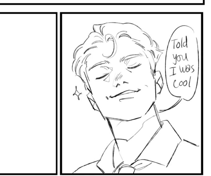 he's so smug, its insufferable to draw tbh 