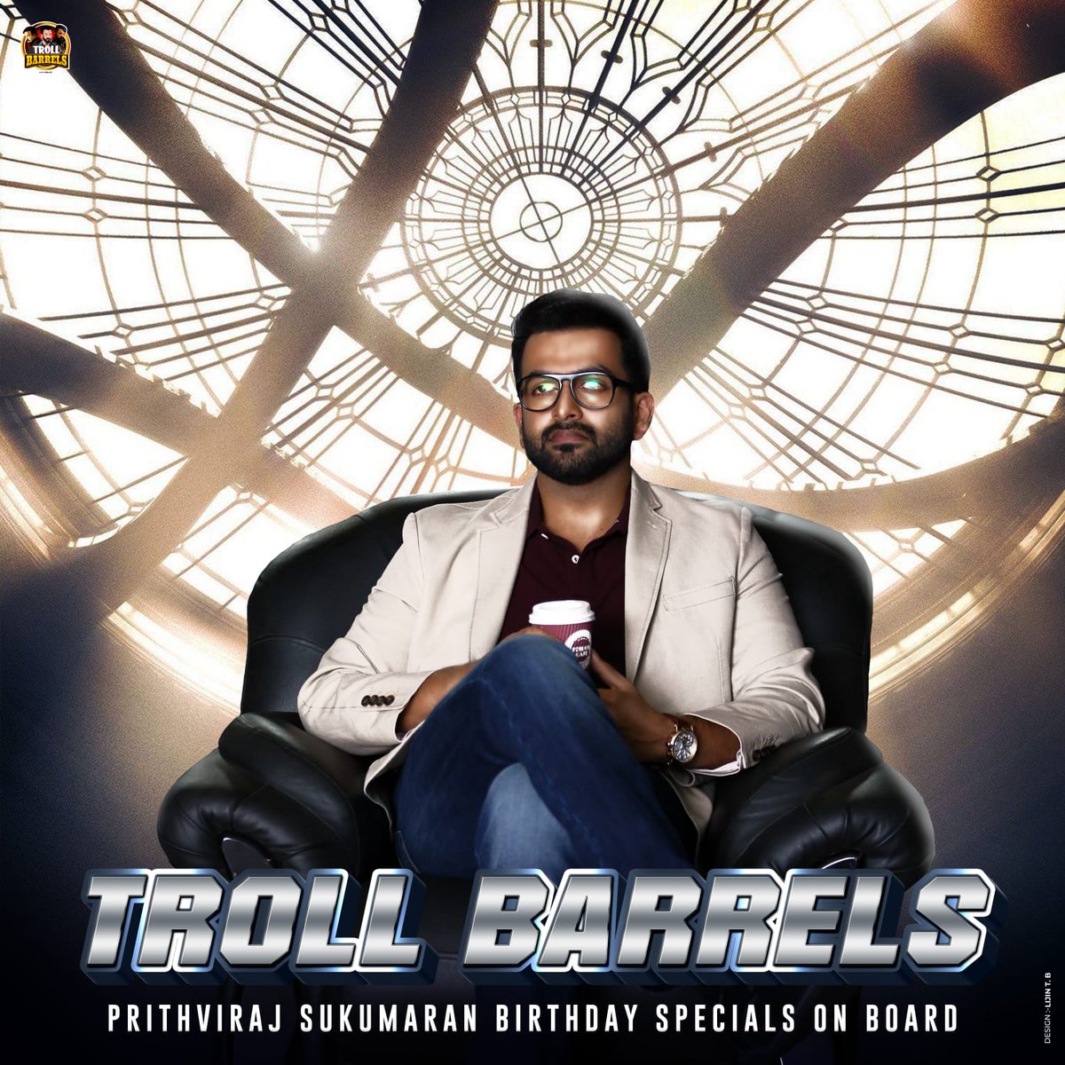 BarrelsTroll's tweet photo. ▪️TROLLBARRELS #PrithvirajSukumaran Birthday Specials On Board ....!! ✌️
Get Ready For the Massive Birthday Celebration Updates!.😎

Stay Tuned With Us !...

@PrithviOfficial | #TrollBarrels | https://t.co/SYrMsOM7Th