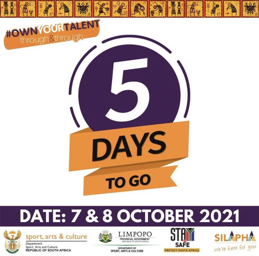 5 days to go 
#ownyourtalent @Silapha_