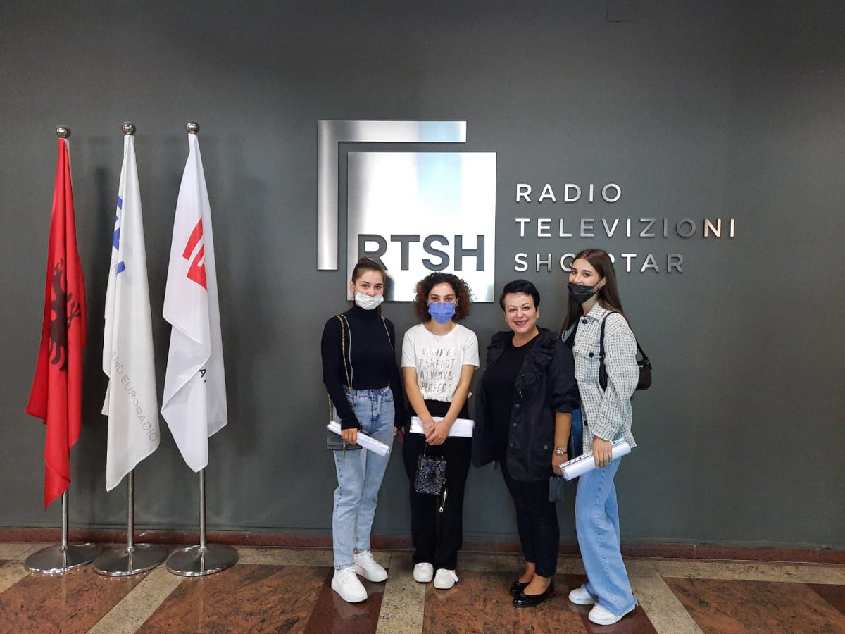 OSCEinAlbania's tweet photo. Wishing a succesful #internship at the 🇦🇱 Public Broadcaster #RTSH to the last group of #journalismstudents from #Tirana University's #Department of #Journalism &amp; #Communication! Internship supported by @EUinAlbania-funded  #MediaInFocus project implemented by @OSCEinAlbania. https://t.co/fwVgHnevbq
