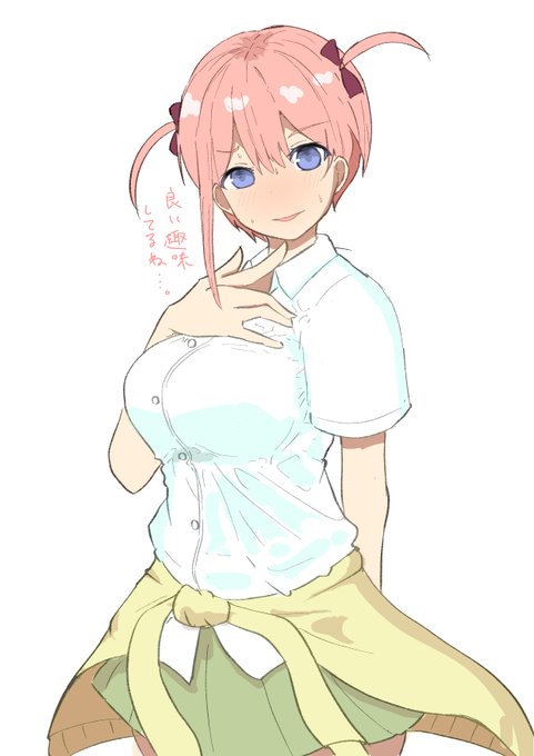 ちむぐりさんがTwitterに投稿した中野一花(五等分の花嫁)のイラスト。