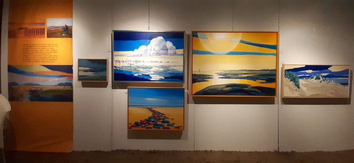 AtelierrouteW's tweet photo. Ook bij de @AtelierrouteW zijn kunstenaars die zich hebben laten inspireren door de #wadden Hier werk van Jan Krikke de nestor van ons die vaak op #Ameland te vinden is. https://t.co/qBku5bWXqy