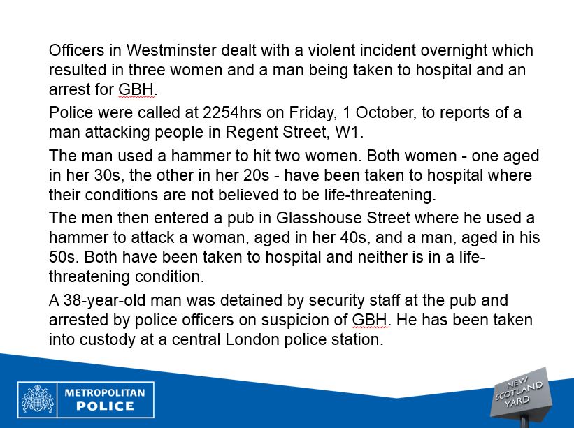 Westminster Police | Central West BCU (@mpswestminster) on Twitter photo 