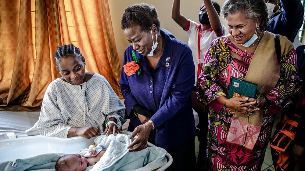 UNFPACameroon's tweet photo. UNFPA Cameroon addresses its heart-felt congratulations to Dr. Natalia Kanem @Ateyeshe for her well-deserved reappointment as @UNFPA Executive Director for the next four years.

#TheMarchContinues https://t.co/9cdOvwCQZx