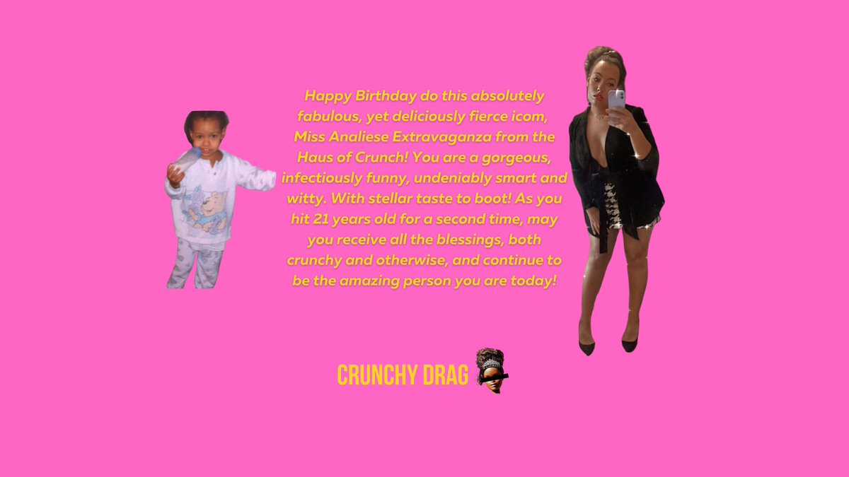 🎉💖HAPPY BIRTHDAY TO THIS GORGEOUS ICON, @SassyBruce 💖🎉

생일 축하해요. (Yes, she’s bilingual, Crunchy Drag coming for that international coin!) Love you, you crunchy lil star. Here’s to many more moons mawma✨
