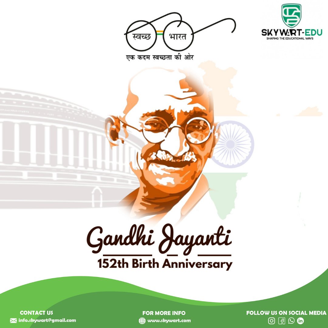 CSkywart's tweet photo. Skywart pays tribute to the Father of the Nation. On this day, we remember his invaluable contributions to India's liberation struggle and independence movement

#gandhijayanti  #skywart #cloudinstitute #onlineteaching #hometutor #edtech #mahatmagandhi #tribute #india #startup https://t.co/GPh3dKYqe8