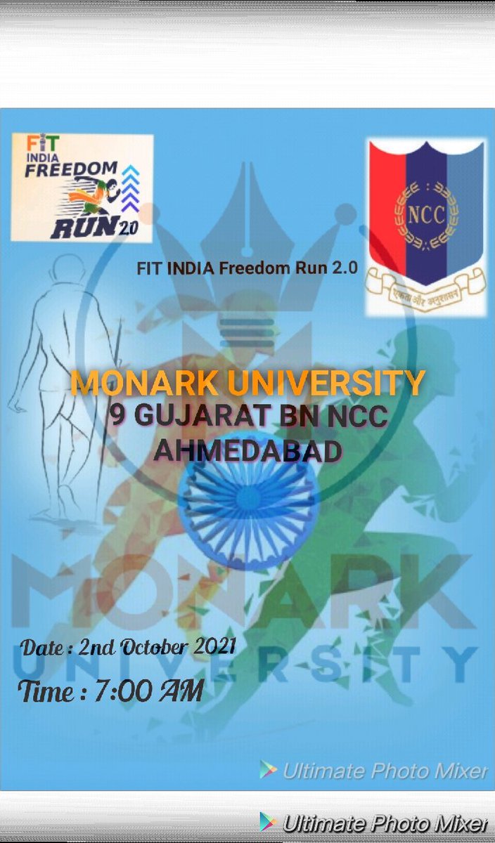 Sahil20011222's tweet photo. #Fitlndia
#Run4India
#AzadiKaAmritMahotsav
#GandhiJayanti
#MonarkUniversity 
MONARK UNIVERSITY
Today the Last day of Fit India Run 2.0. 
The running data of 22 cadets
9 GUJARAT BNN NCC AHMEDABAD
@DefProdnIndia
@HQ_DG_NCC_
@PMOIndia
@NCC_Dte_Gujarat
@monarkuni https://t.co/usV3eZ3GUD