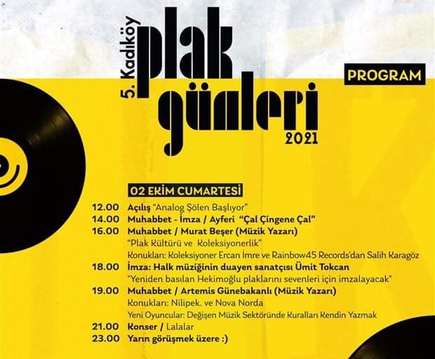 muratbesercom's tweet photo. bugün beşinci kadıköy plak günlerinde 3 plak delisi sohbet edecek, saat 16:00'da... https://t.co/XEx7eb93Lf