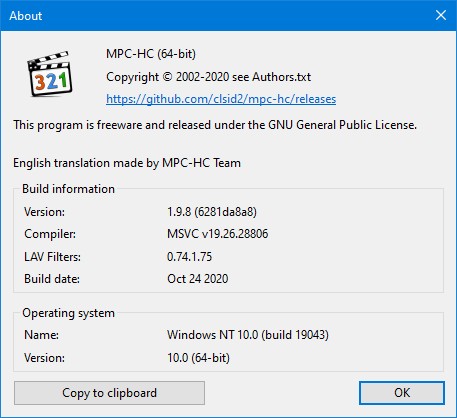RickPantera's tweet photo. MPC-HC #Media #Player #Classic is the lightweight software I use to remove Glamor from video. This is what I am using to look at #Gilligans island. Recipe of my Secret Sause is in the next tweet https://t.co/adqRVipBae