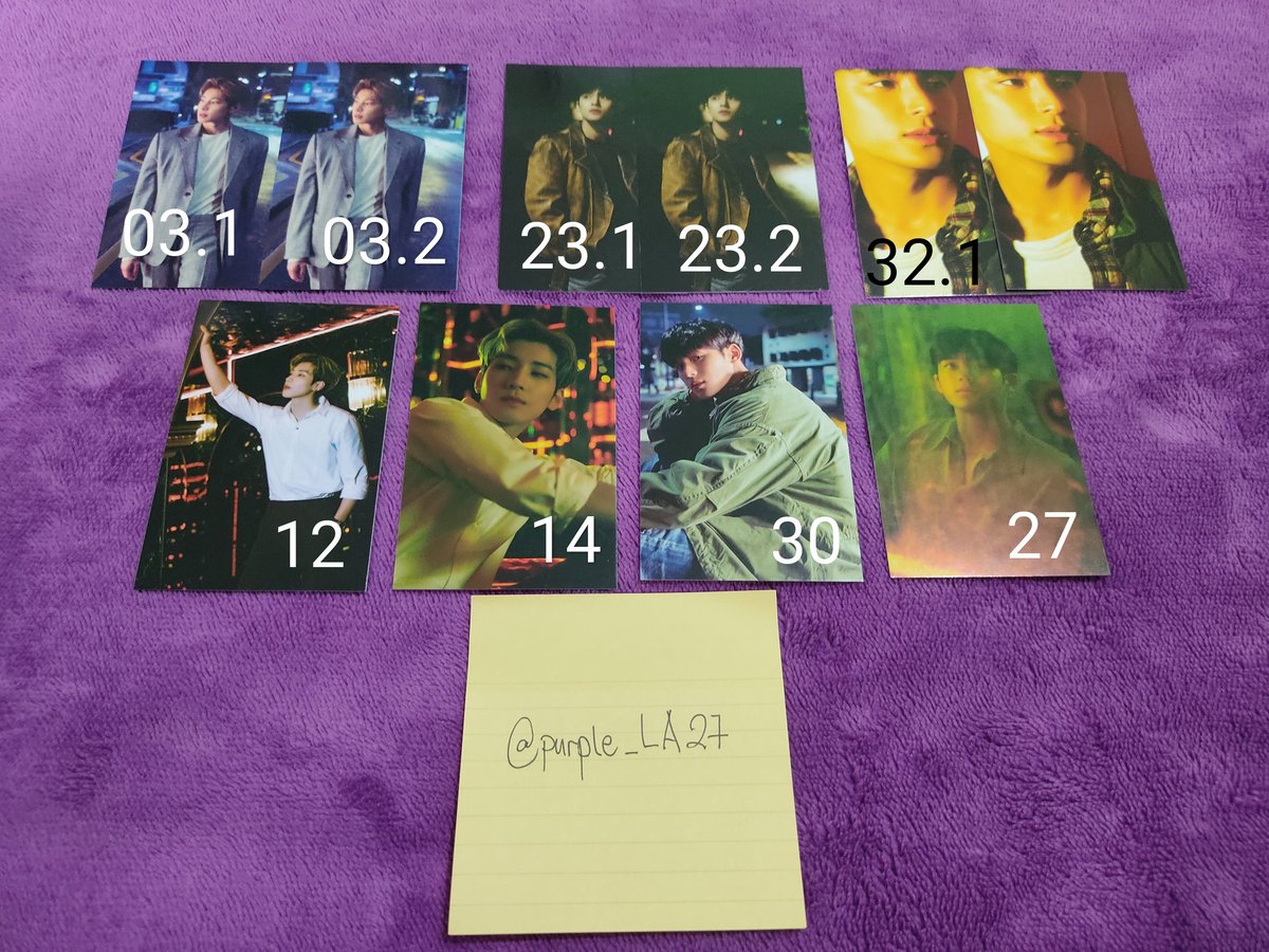 [WTS/LFB] PH
MINGYU x WONWOO Bittersweet Trading Cards
✨ 60 ea tc + lsf
✨100 if bought 2pc + lsf
Dm or Reply MINE + No.

DOP: PAYO
MOP: Gcash, MB, LB
MOD: GGX, SCO or SSD

Mingyu Wonwoo Seventeen Bittersweet Trading card