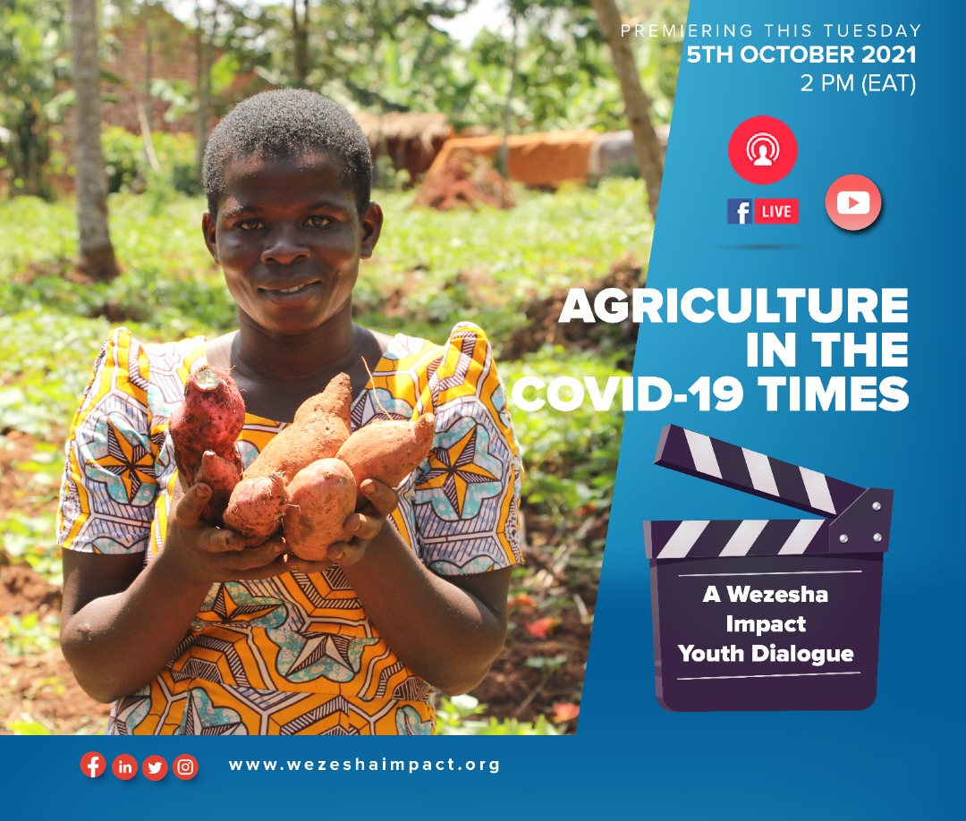 Do not miss Out!

Our Youth Dialogue on Agriculture premieres this Tuesday 5th October at 2pm (EAT) across our Facebook and YouTube platforms.  

#YouthinAgric
#BeyondCovid19
