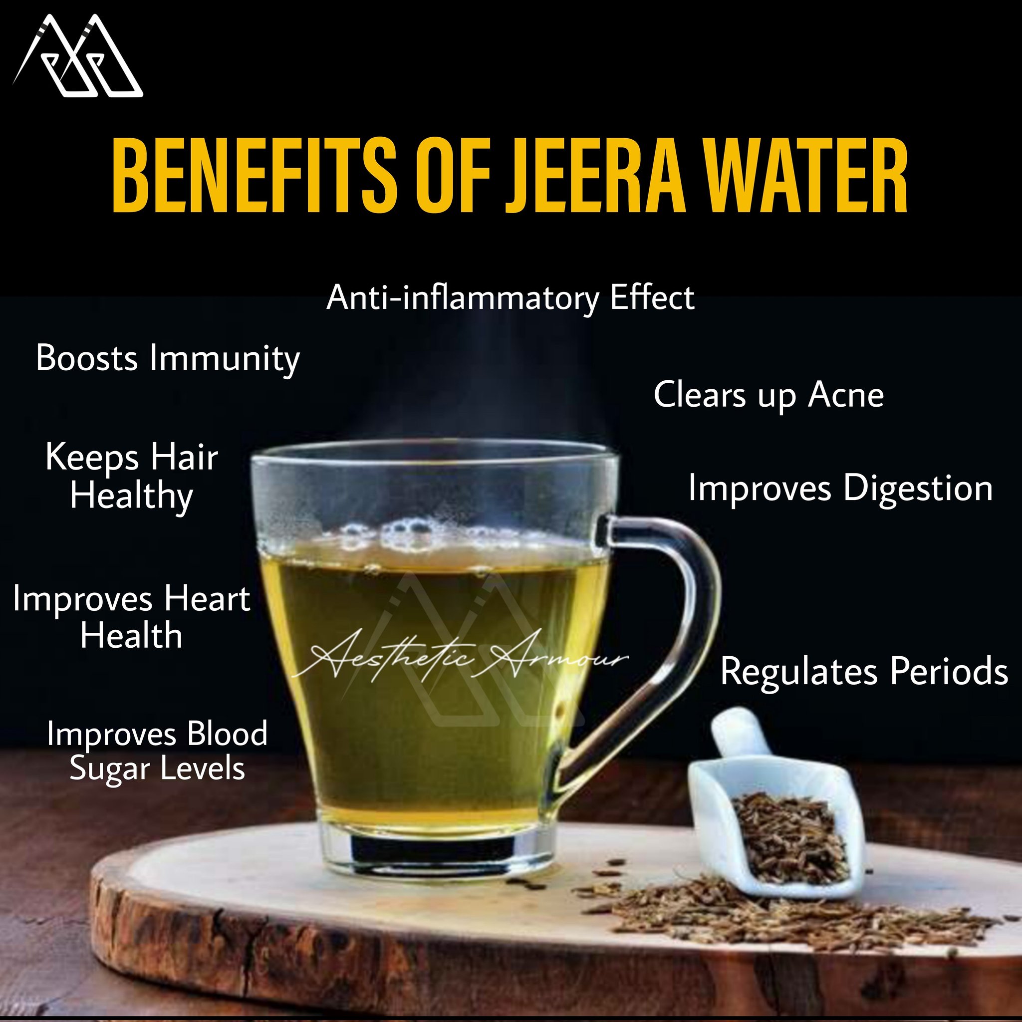 Aesthetic Armour Jal Jeera Or Jeera Water Has A Lot Of Benefits You Can Add It In Your Routine And Can See The Results Within A Month Do Save And