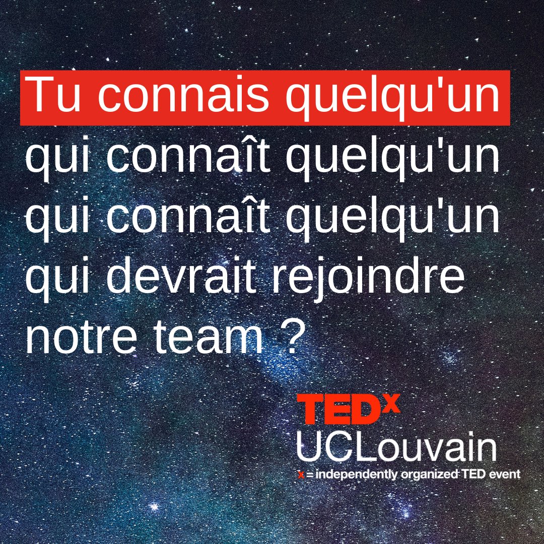 Tu le sais peut-être, notre team s’agrandit ! 💥

Tu as un talent caché (ou pas) que tu voudrais mettre au profit d’un super projet de partage d’idées à Louvain-la-Neuve ?💡

Rejoins notre équipe en répondant à ce petit formulaire de candidature 👉 cutt.ly/BExScDI