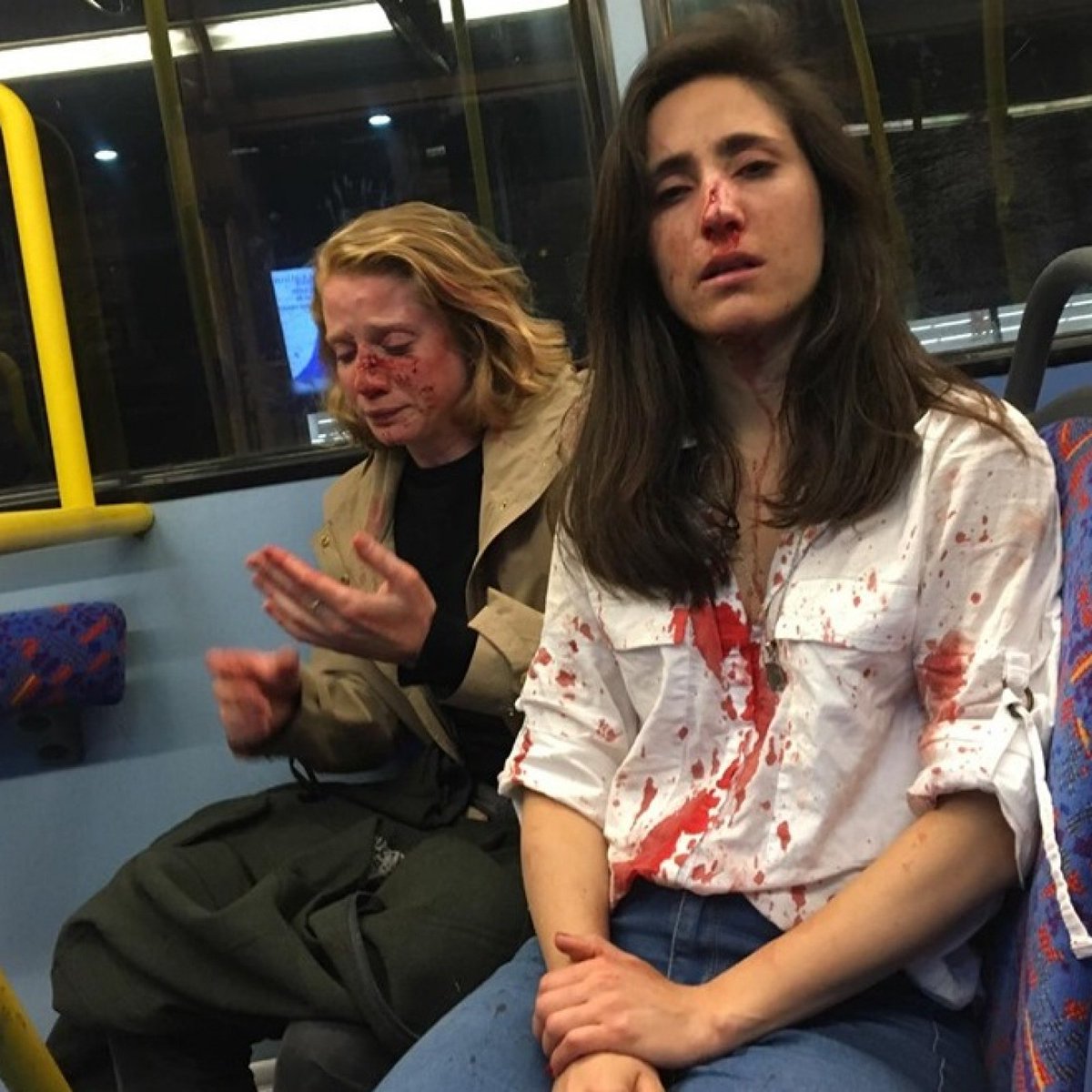 The UK Police: "If you don't trust a male police officer, flag down a bus." 

Yeah, because famously buses are such safe-havens for women.