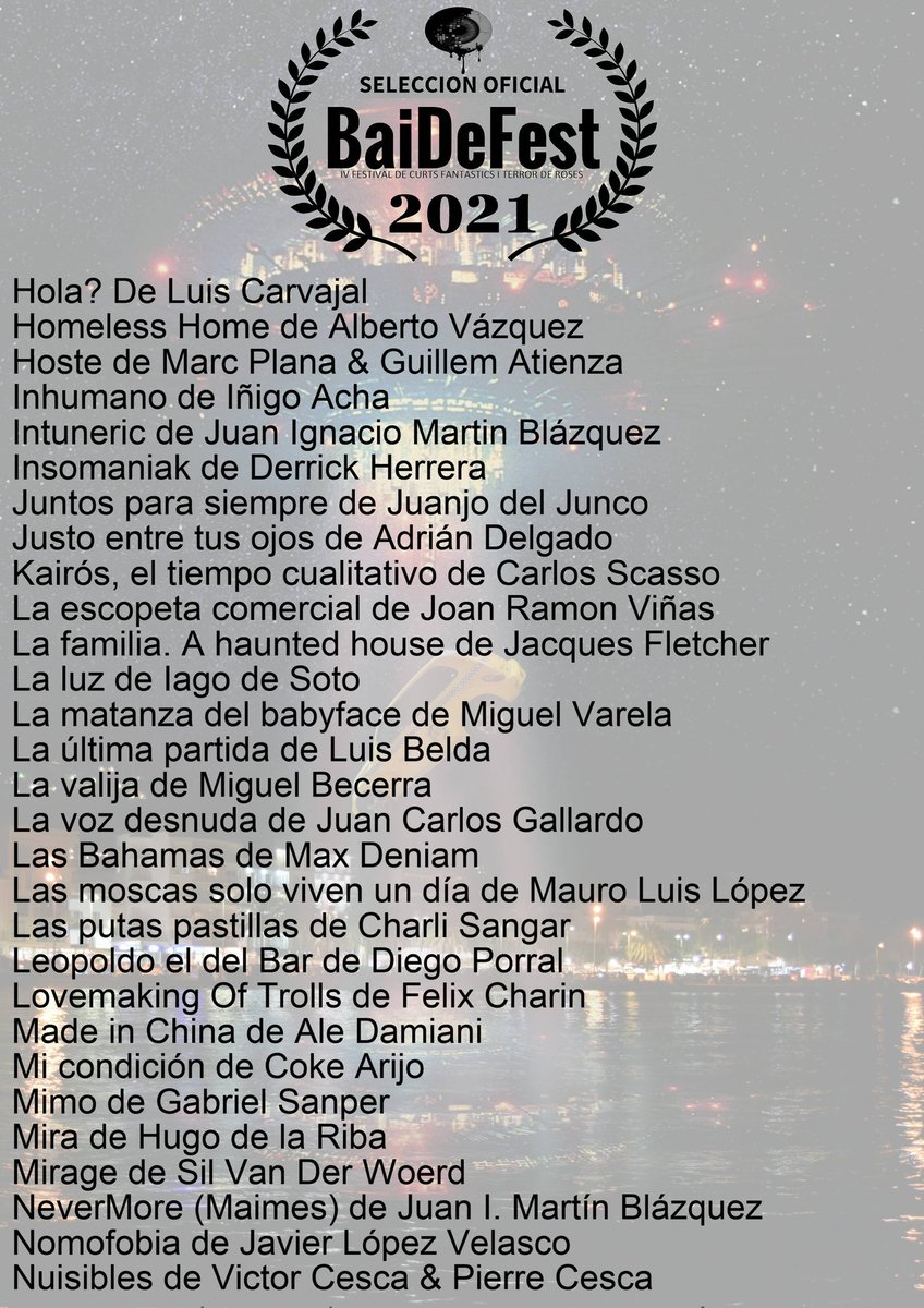 BaiDeFest's tweet photo. Llegó el día, hay sido difícil, muy difícil, este año nos lo habéis puesto muy complicado a la hora de hacer la selección. Muchas gracias a todos por hacer posible este Festival. Y los seleccionados son: https://t.co/PTq8WE78pM