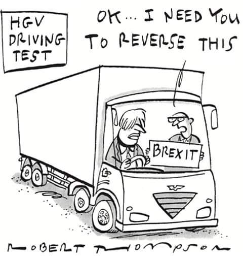 If only #BorisJohnson was honest enough to admit #BrexitIsntWorking (I know (BJ and honest is an Oxymoron ), or this reverse process was actually possible..but we can still hope and keep the pressure up.#ToryBrexitDisaster #BrexitReality #ToryCorruption #HGVdrivers