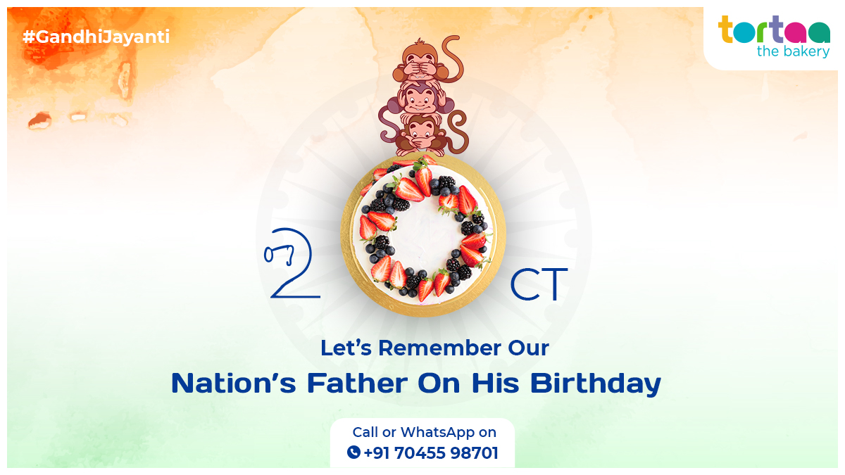 tortaathebakery's tweet photo. The Legacy of peace lives on in our heart. Let's celebrate the birthday of the father of the nation in it's true spirits.
Open now at Sion &amp; Dombivali!
Visit: https://t.co/0TL8j0Nw2L
Contact: +91 70455 98701 
#gandhijayanti #mahatmagandhi #fatherofthenation #peace #cake #occasion https://t.co/zmABy3HKEh