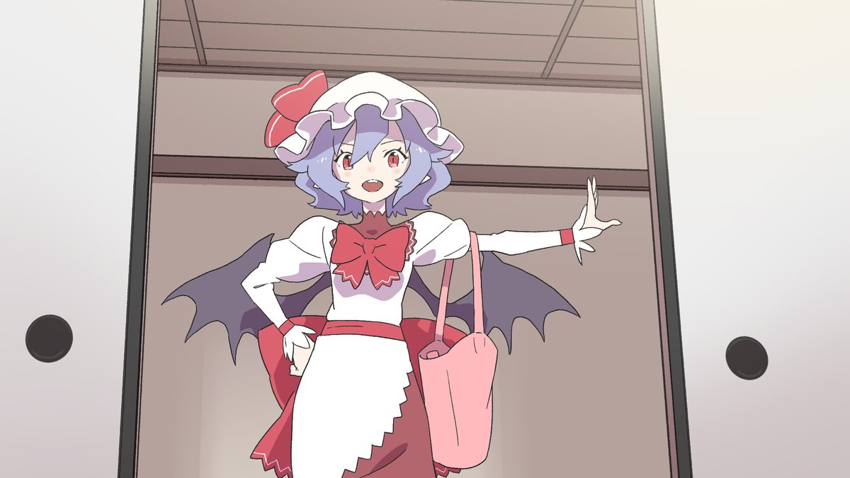 remilia scarlet 1girl hat solo wings red eyes bat wings mob cap  illustration images