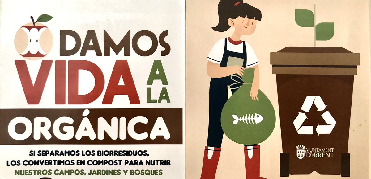 Hoy continuamos campaña #MateriaOrgánica <a href="/Aj_Torrent/">Ajuntament de Torrent</a> “separemos los biorresiduos para convertirlos en compost” #OrgánicaTorrent #EducaciónAmbiental