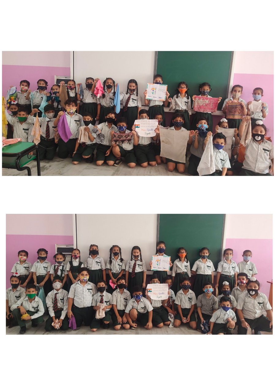 Live as if you were to die tomorrow. Learn as if you were to live forever.”  Gandhi Jayanti Celebrated🎉 by Grade : II-A under #SwachhBharat <a href="/raminde94301780/">Raminder</a> <a href="/Prabhjo60556013/">Prabhjot Gill</a> <a href="/cbseindia29/">CBSE HQ</a> <a href="/MicrosoftTeams/">Microsoft Teams</a> <a href="/MicrosoftEDU/">Microsoft Education</a> <a href="/STSWSRAJGOMAL/">S.T.S. World School (Official)</a> #SDGs #2ndOctober #SwachhBharatUrban