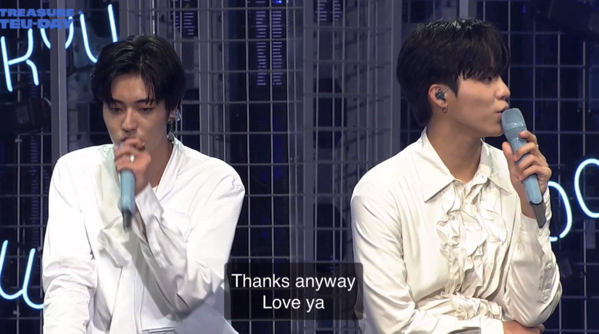 🦋 : i’d like to send message to my friend JEONGWOO, from HARUTO of 2025 to JEONGWOO of 2021. 
JEONGWOO had always been my Korean teacher. Thanks anyway, love ya 

#하루토 #박정우 <a href="/treasuremembers/">TREASURE</a>