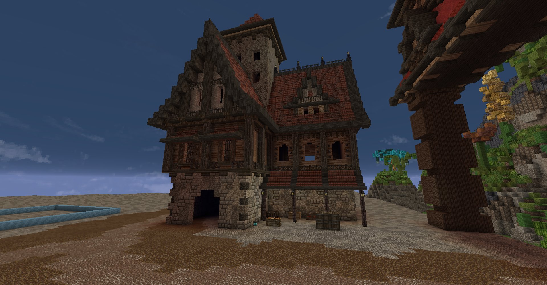 Today I built a medieval house :): Minecraftbuilds