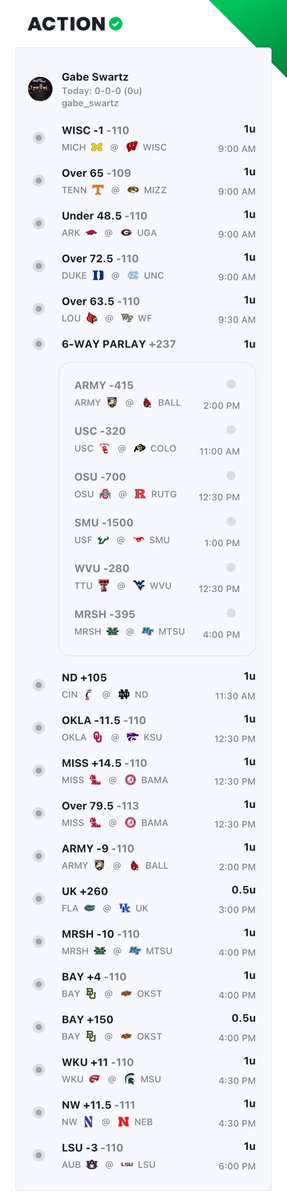 TheMoneyLine_HC's tweet photo. Nothing but winners for ⁦@gabeswartz_⁩  in Week 5 #CFB https://t.co/2EczBIatAF