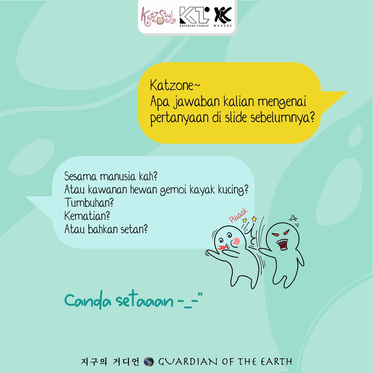 hoobaextudio's tweet photo. #katzeleefamily GUARDIAN OF THE EARTH: Temennya manusia itu... manusia juga kan?

[KatzStyle]
 
#KTZ48 #KatzStyle #startfrommyself #mulaidarikita #KTZ48SAFAR #KTZ48WORLDOMINATION #Xschool2021 #XKwavers https://t.co/dnBXgQKmQ6
