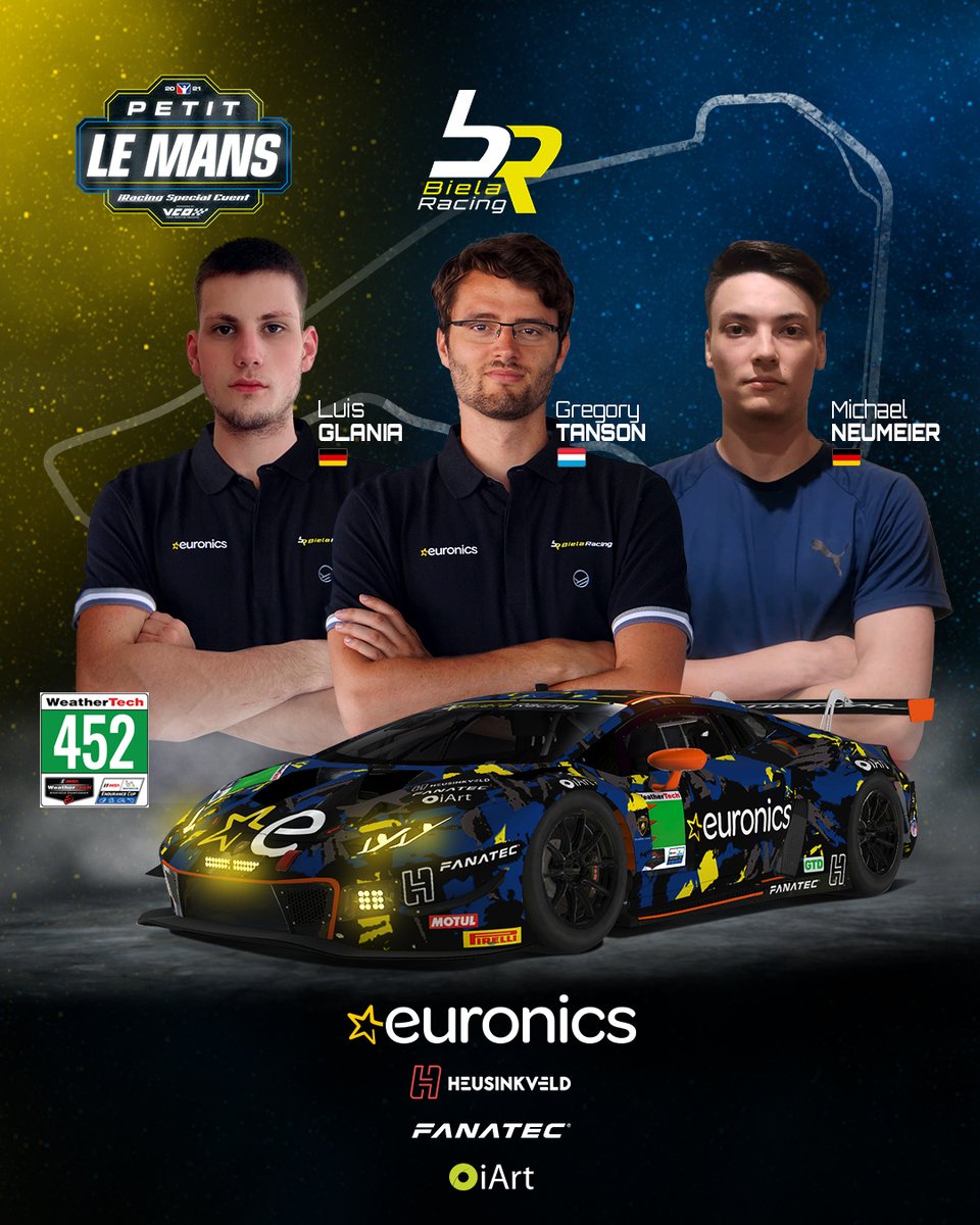 We’re back for one of our favourite events of the year: Petit Le Mans!🔥 Livestream starts at 14:30 CEST! Don't miss the action!🔵🟡🟠 <a href="/EURONICS/">Der Elektroladen</a> #vcoesports #vcograndslam #iRPetitLeMans

📺 youtu.be/a7EFO0PMgpM