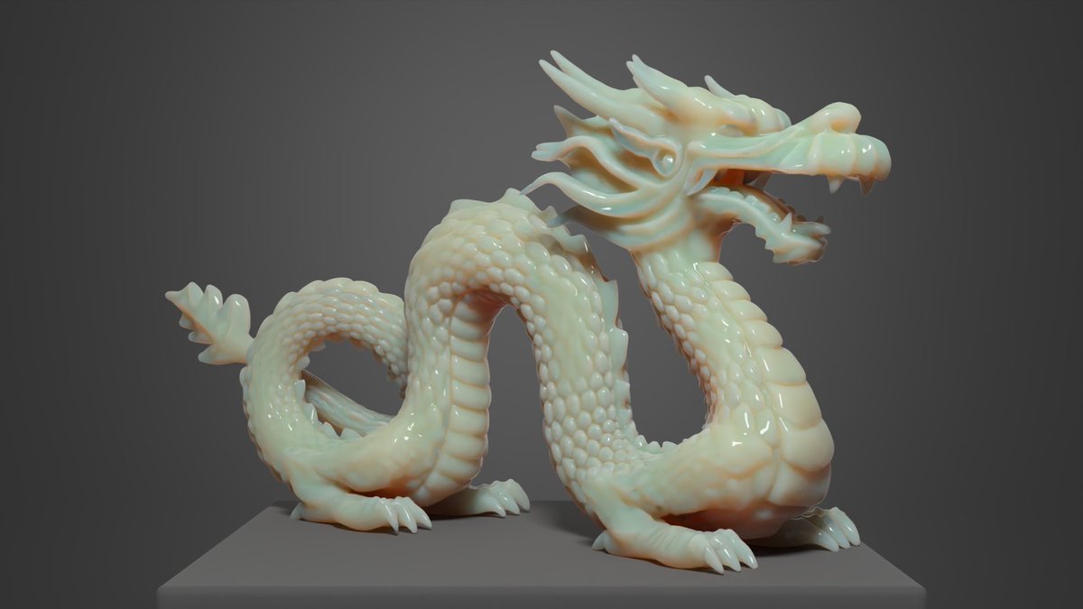 knightcrawler25's tweet photo. Experiments with SSS and Chiang albedo inversion in my path tracer. Subsurface colors are a bit off compared to Cycles and Arnold but I guess I'll give up now after spending hours tying to figure out the reason. Time for some pretty pictures: https://t.co/akzwkOhqgm