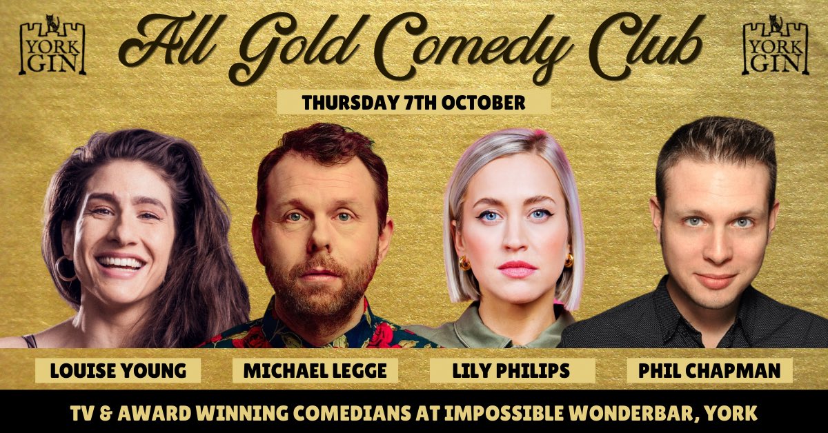 All Gold Comedy Club York tweet media