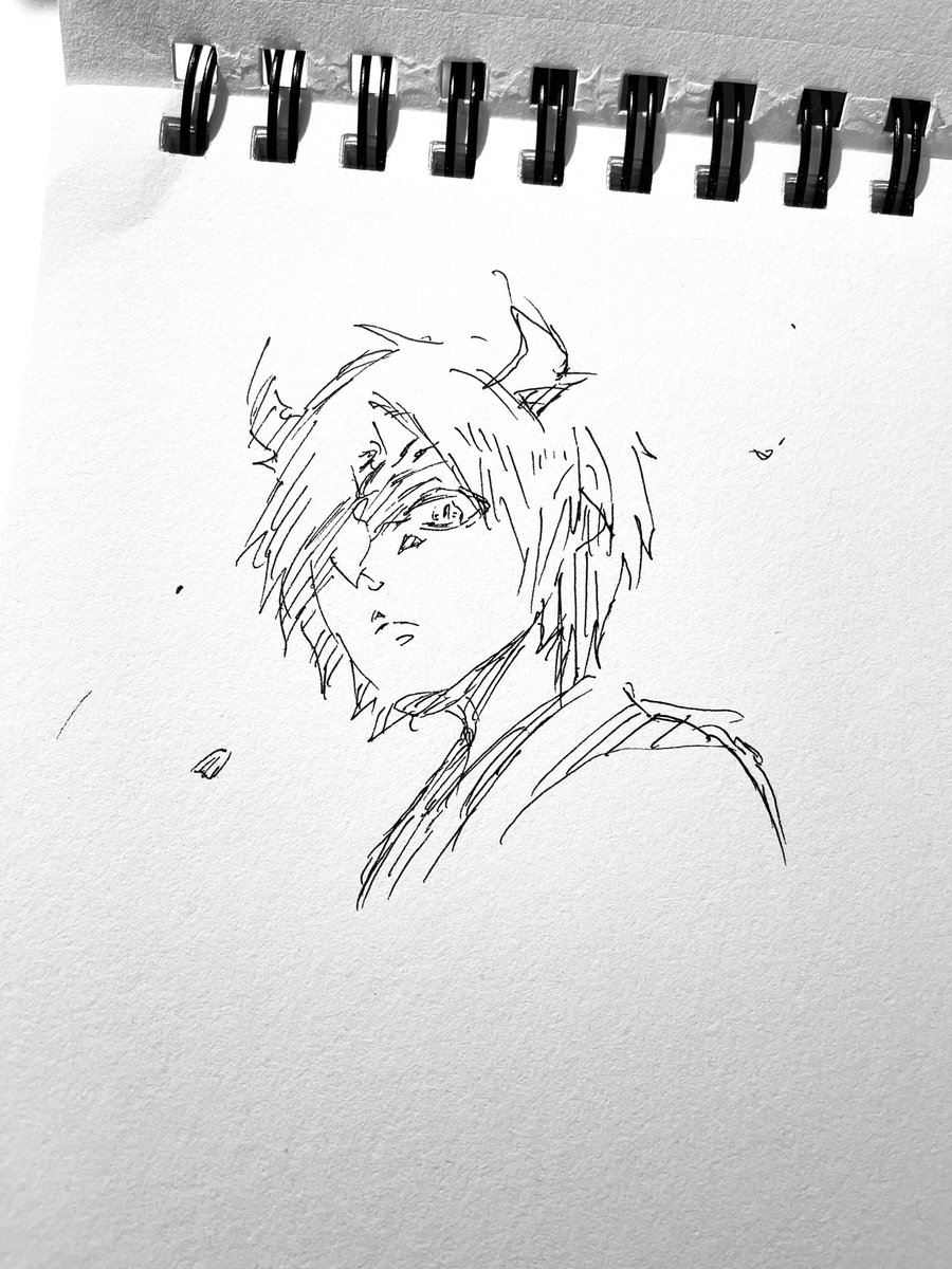 なんとなくラクガキしてたらゴミを見るようないぶたんが描けた👹 