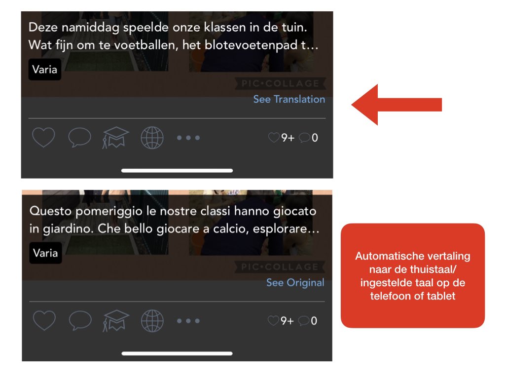 The automatic translation function in <a href="/Seesaw/">Seesaw</a> is such an amazing tool to increase parent engagement and to empower non-native speakers. Life changer for our diverse school population! #AppleDistinguishedSchools #AppleEDUchat #accessibility