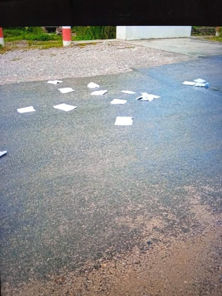 december132021's tweet photo. 2.10.2021 Anti-regime movement was held by #Watlet township student union (BaKaTa) in scattering and distribution of revolution letters to defy the evil dictators.
#TortureToDeathByJunta
#Oct2Coup
#WhatsHappeningInMyanmar https://t.co/ApB0fgZKSl