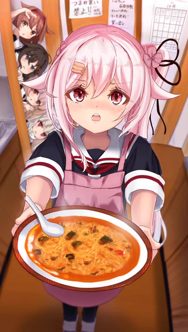 この前春雨ちゃんが麻婆春雨作ってくれたんですよ
#艦これ 