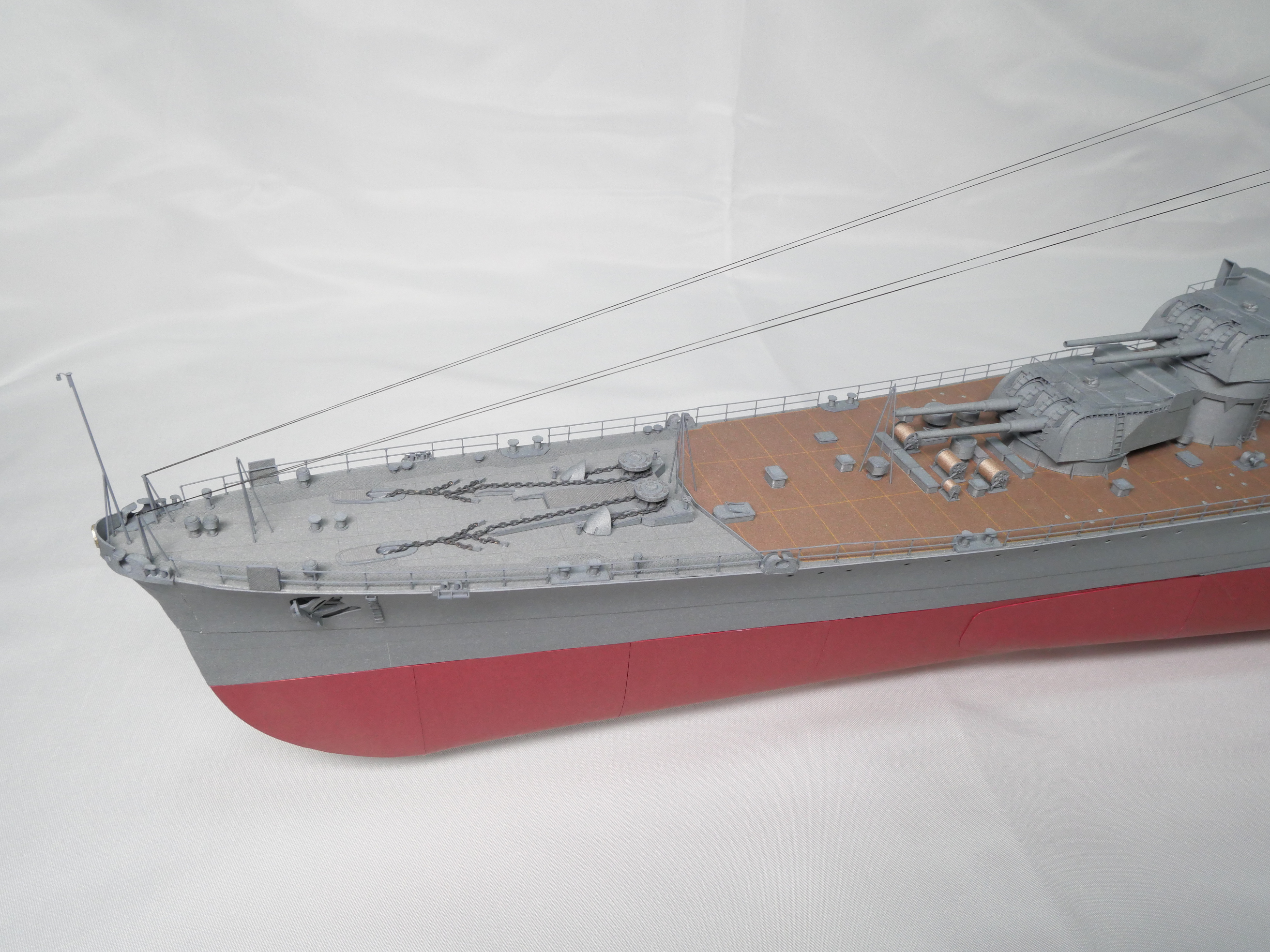 巡洋艦　那智　ペーパークラフト　1/200 完成品 誰でも作れる1/700艦艇模型 重巡洋艦 那智 | 誰でも作れる1/700