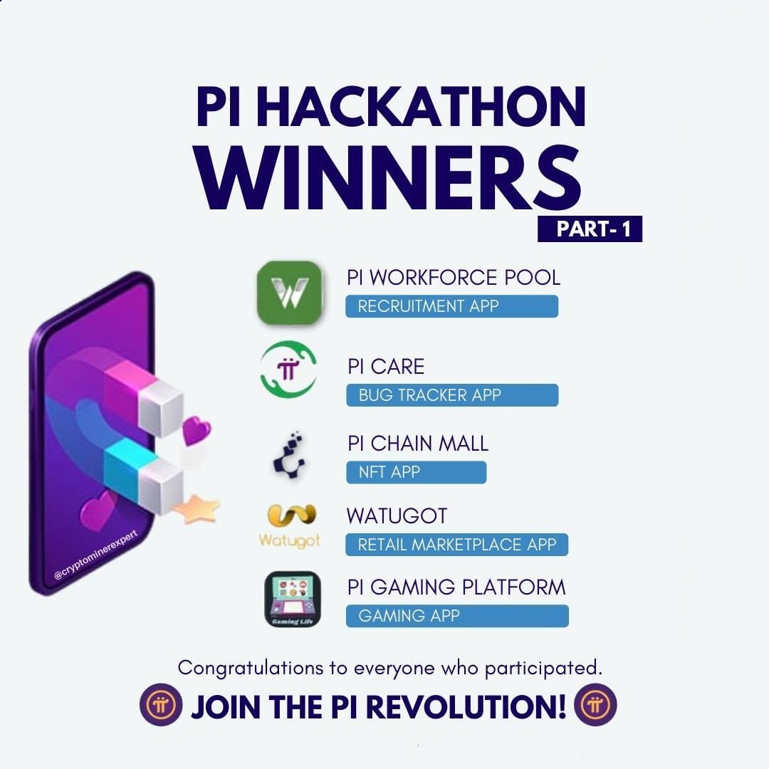 ZiyangPi's tweet image. 👉 #PiHackathon Winners 
🏆🏆🏆🏆🏆🏆🏆🏆🏆🏆

#PiNetworkDig #AirdropCrypto #PiNetwork #CryptoNews #PiHackathon #BuildPi2gether #Pi2theMoon #BinanceNFT #SOL #altcoin #BTC #PiCoin #DeFi #Decentralization #PiApps