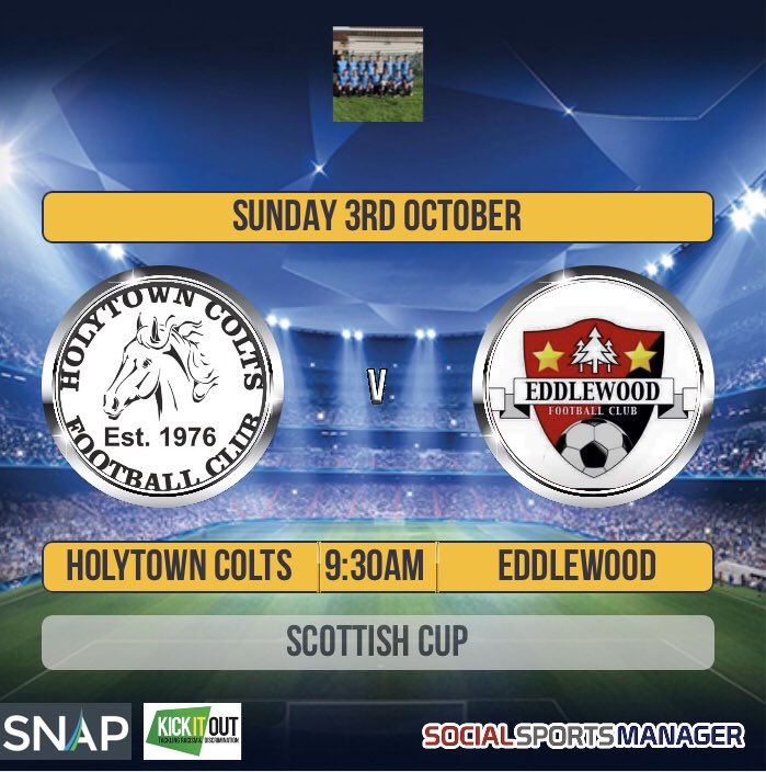 Eddlewood2's tweet photo. Sunday shift for the boys tomorrow in the Scottish Cup.
Good luck to all the times involved over the weekend 🏆 https://t.co/wLRsDWdOdY