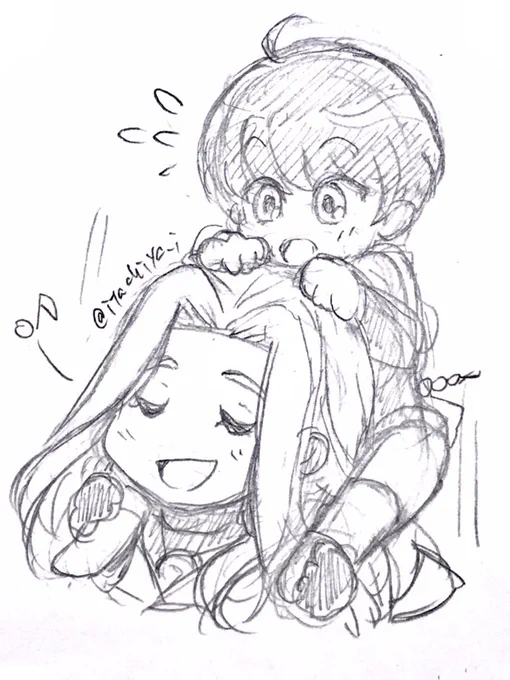 ラクガキが止まらん。
姫ちゃんとけんけん 