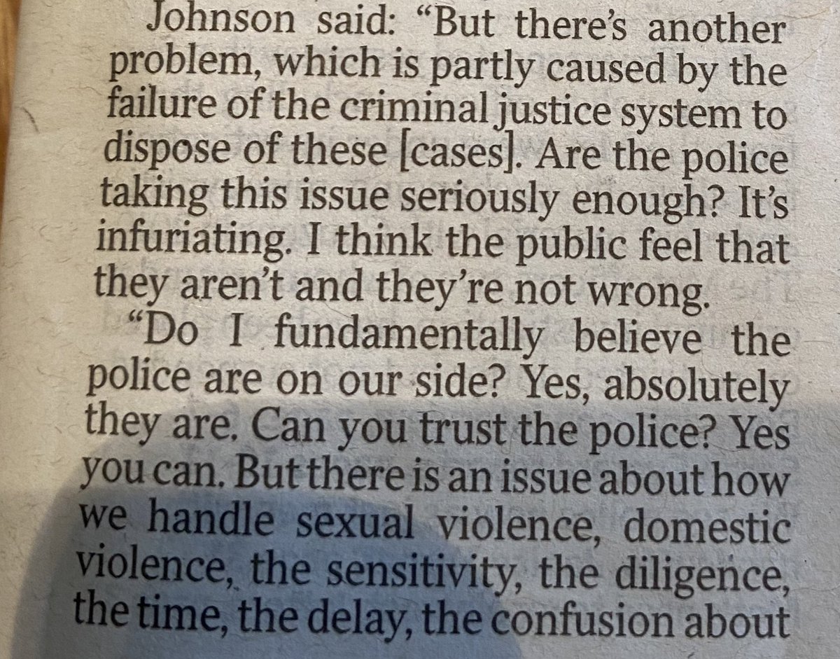 BarristerSecret's tweet photo. Jaw-dropping.

@BorisJohnson supported the defunding of the police, the defunding of the Crown Prosecution Service and the closing of the courts.

He was told of the damage it was causing. The delays. The denial of justice. He didn’t care.

Now he feigns to find it “infuriating”. https://t.co/a1FiABe89Q