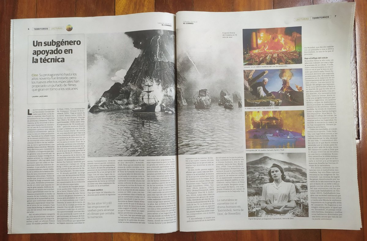 LazcanoLaura's tweet photo. ¿Qué tienen en común Sontag, Willis H. O'Brien, Rossellini y Hadzihalilovic? Los volcanes. 🔥🌋🌡️ Leed, leed 👇 https://t.co/fNdRNThpGF