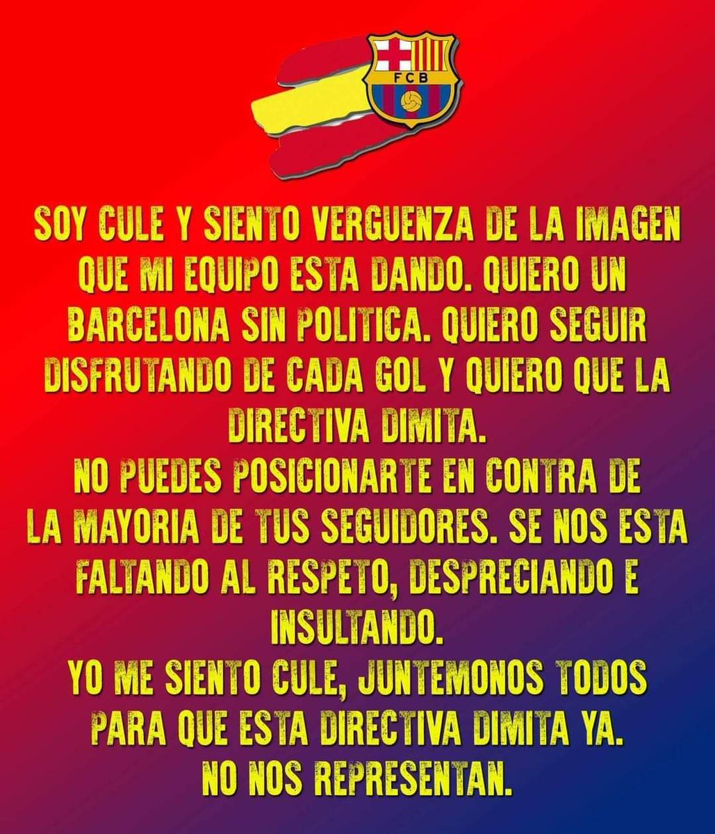 Bee_Power_Team's tweet photo. #LaportaOut  vete ya @JoanLaportaFCB https://t.co/HNNLpNvZNt