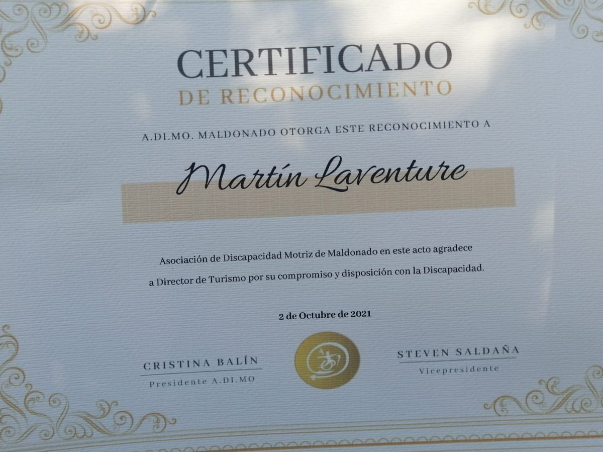 MLaventureO's tweet photo. Hay procesos que uno solo agradece poder acompañar.
Felicidades Asociación de Discapacidad Motriz de Maldonado.
#Adimo
@MaldonadoUY https://t.co/Z7UQNB8zFE