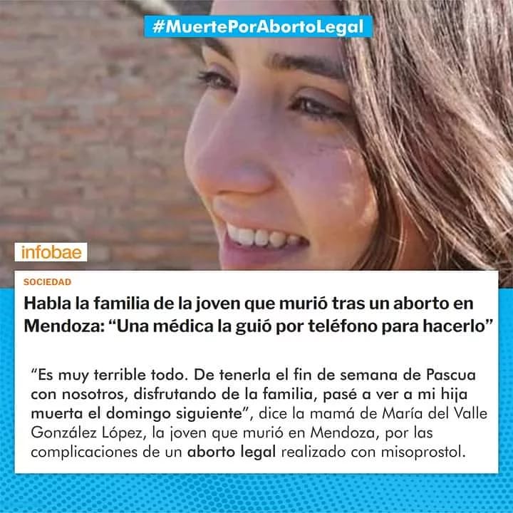 RedFamiliasER's tweet photo. “María es una víctima de leyes que se votan sin pensar”. 

Luego de la conmoción que causó la muerte de la militante radical, se hizo un silencio interesado en torno al caso. 

Lee la nota 👉 https://t.co/Ka9WrW0sMC

#MuertePorAbortoLegal https://t.co/fQKdiZyroK