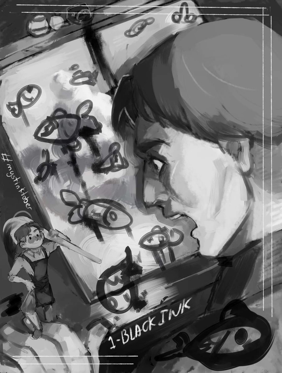 LisaBlackArt's tweet photo. .i like a lot the list of Mhystic Paradox(fb)so...i will based on that one n.n #Mystinktober #mystinkober2021 - might do more composition n.n ish...with the OC thomas and his alter ego #OC #octoberchallenge #Inktober #sketch #lisablackart #lisablack89 #inktober2021day1 https://t.co/aEjMbM19pY