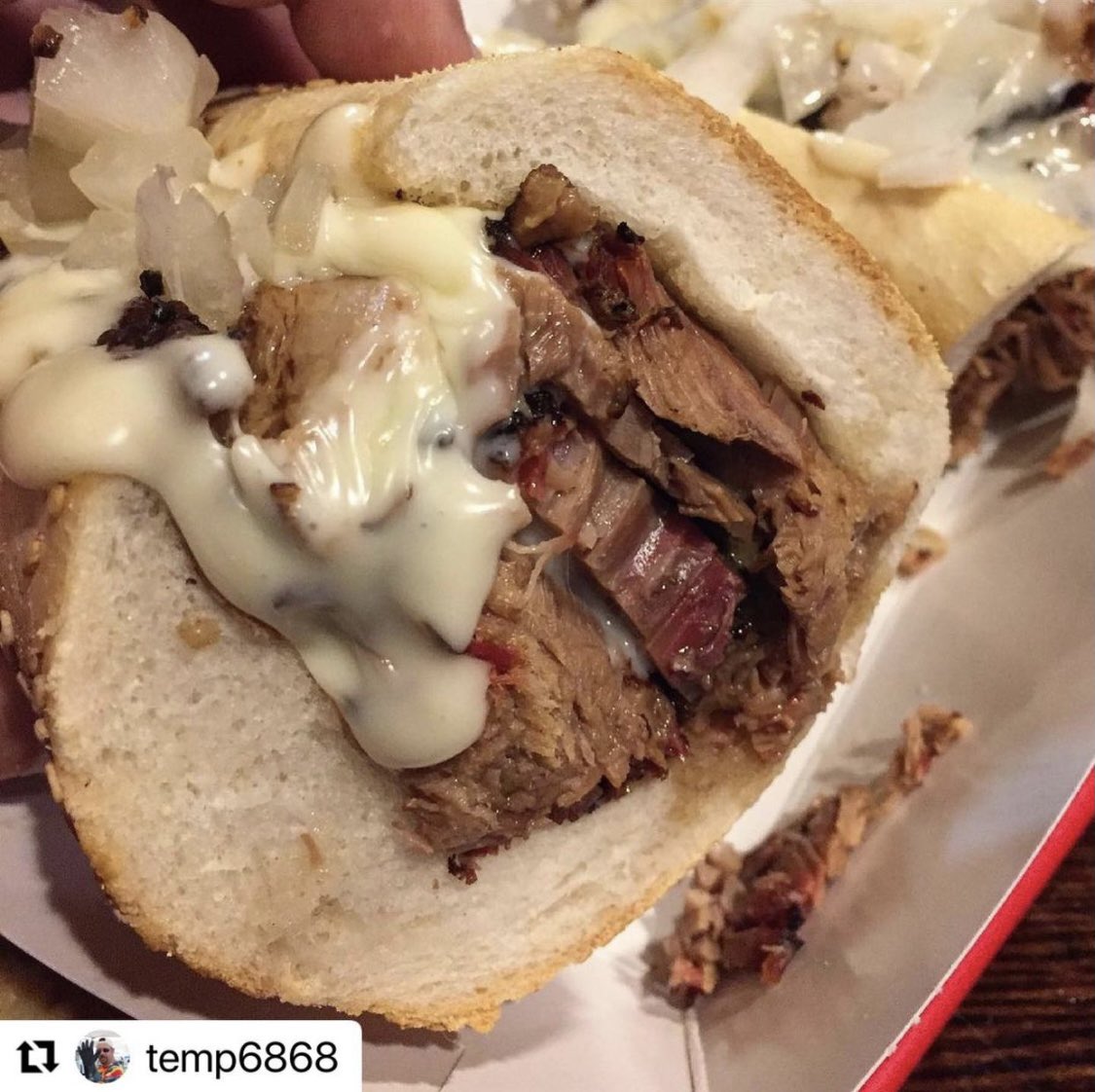 It’s #NationalCheeseSteakMonth so… let’s eat some cheese steaks!!! Smoked Brisket Cheesesteak , House Cooper Sharp Whiz, Fried Onions … pic <a href="/temp6868/">Temp6868</a>