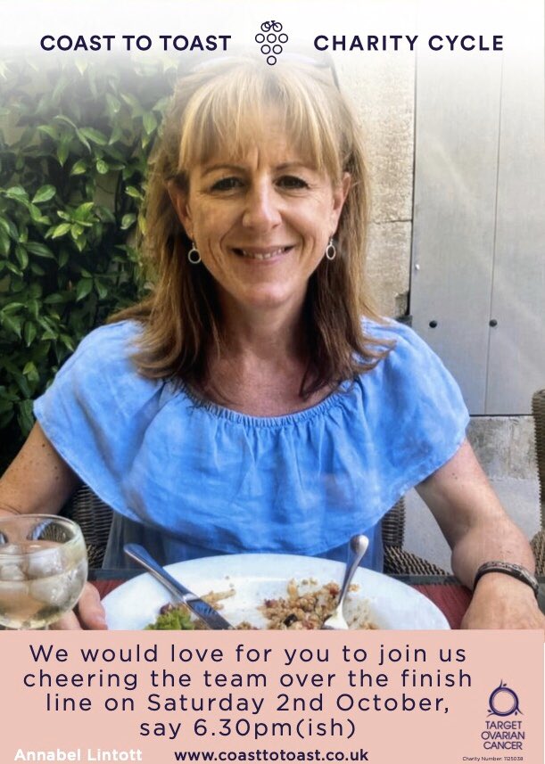 Bayley & Sage (@bayleyandsage) on Twitter photo Please come to show your support!At around 6.30pm today, ‘Annabel’s Coast to Toast’ cycling team will be crossing the finish line at our Wimbledon Village store. This is being done to raise awareness and funding for ovarian cancer with <a href="/TargetOvarian/">Target Ovarian Cancer</a>. We hope to see you there! Please come to show your support!At around 6.30pm today, ‘Annabel’s Coast to Toast’ cycling team will be crossing the finish line at our Wimbledon Village store. This is being done to raise awareness and funding for ovarian cancer with <a href="/TargetOvarian/">Target Ovarian Cancer</a>. We hope to see you there!